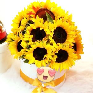 Girasoles Premium En Box To Love You