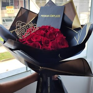 BIG BOUQUET QUEEN PREMIUM 24 + CORONA