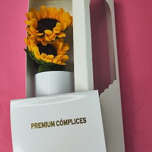 CAJA LARGA DE 2 GIRASOLES PREMIUM