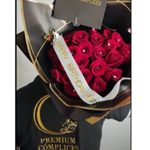 BIG BOUQUET PREMIUM 24 MÁS CINTA PERSONALIZADA