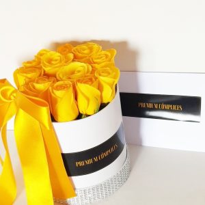 Rosas Amarillas Premium En Box