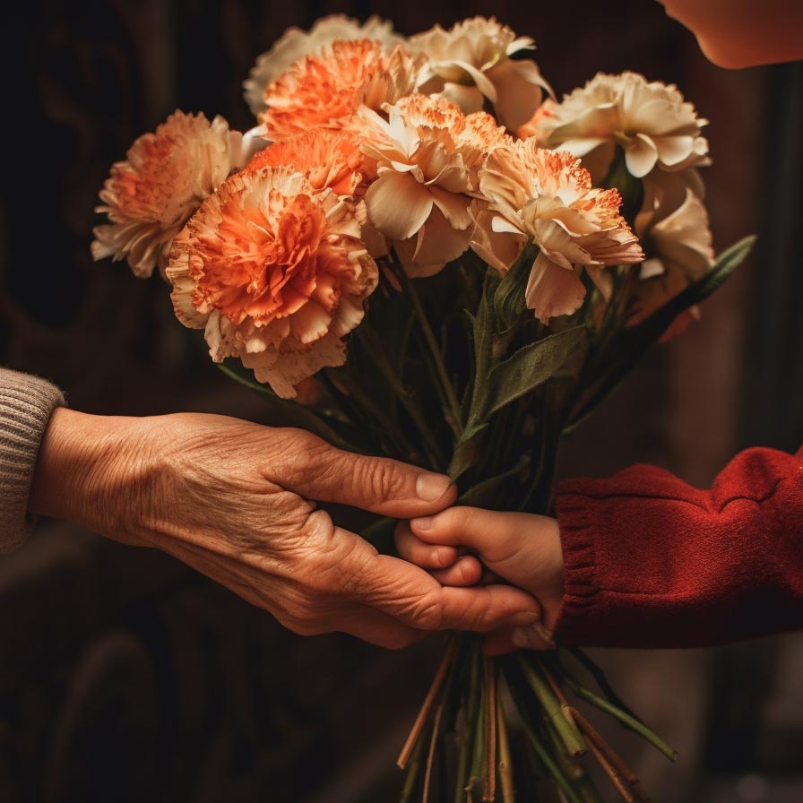 flores para un padre