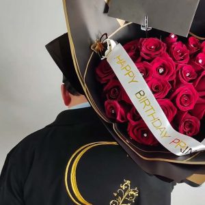 BIG BOUQUET PREMIUM 24 ROSAS + CINTA PERSONALIZADA