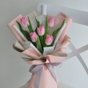 BOUQUET 5 TULIPANES PREMIUM